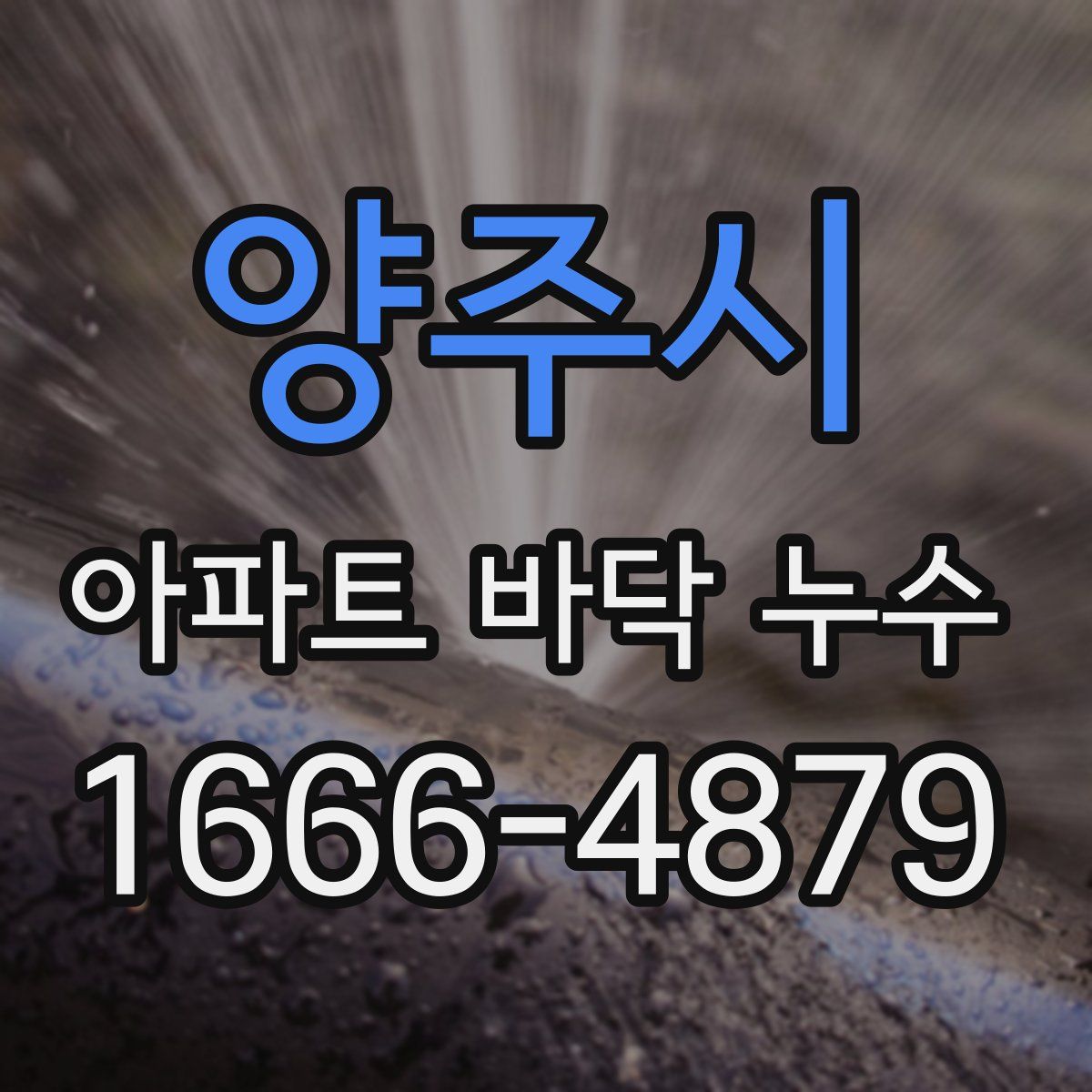 양주시 아파트 바닥 누수