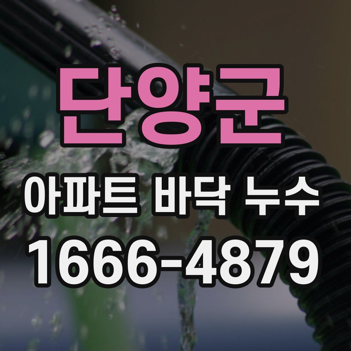 단양군 아파트 바닥 누수