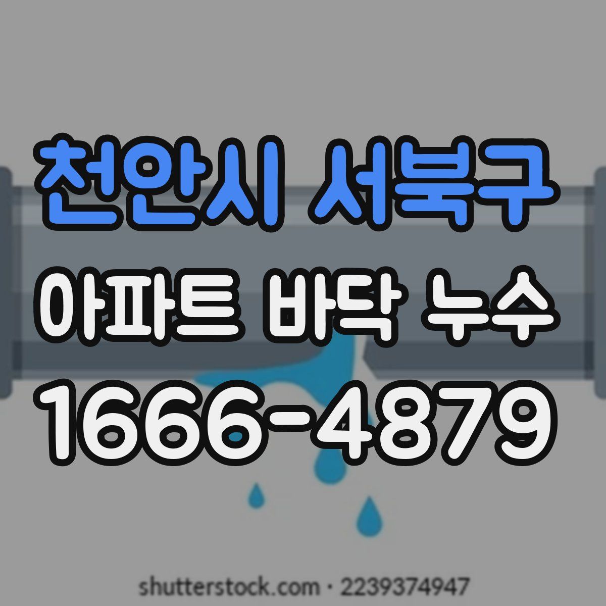 천안시 서북구 아파트 바닥 누수