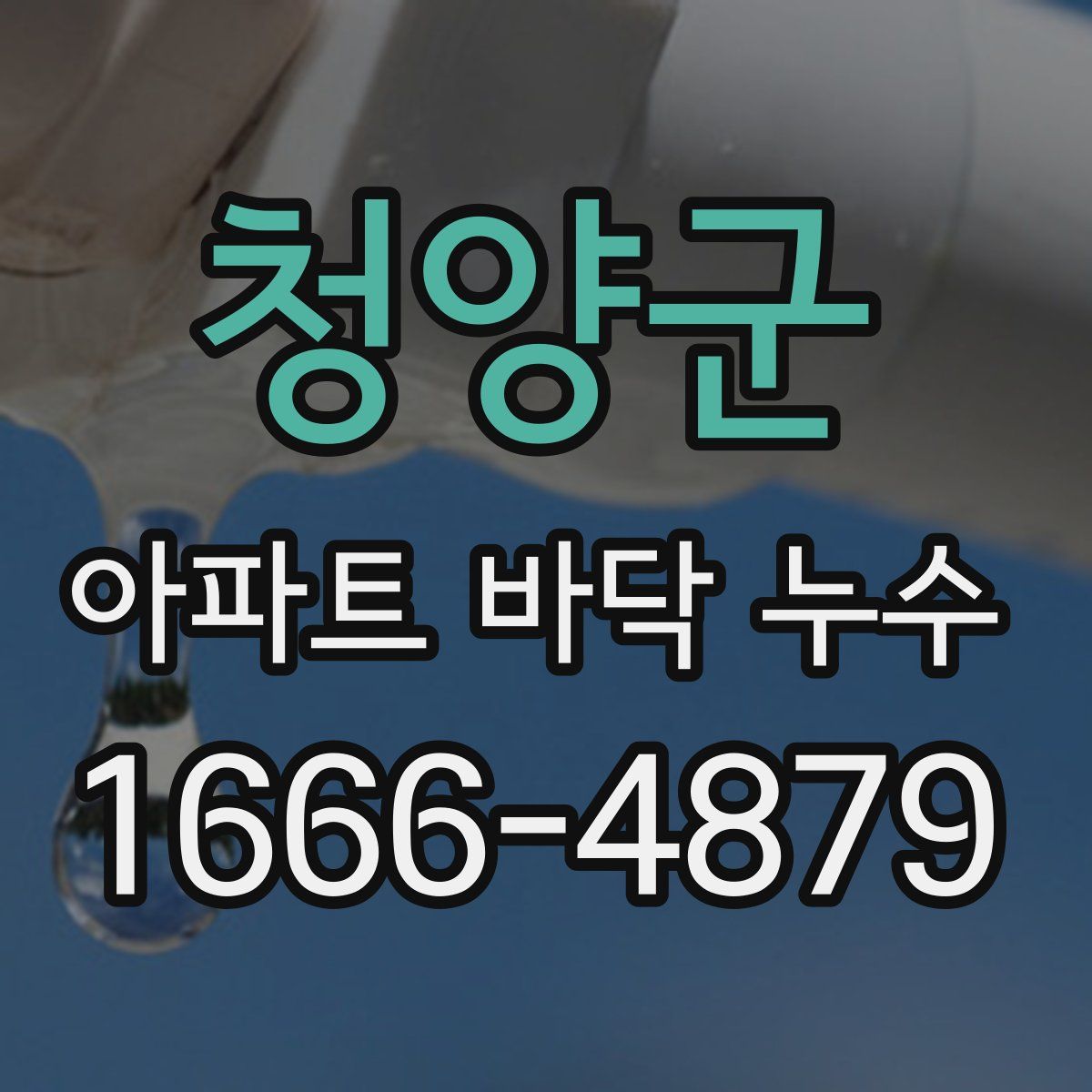 청양군 아파트 바닥 누수
