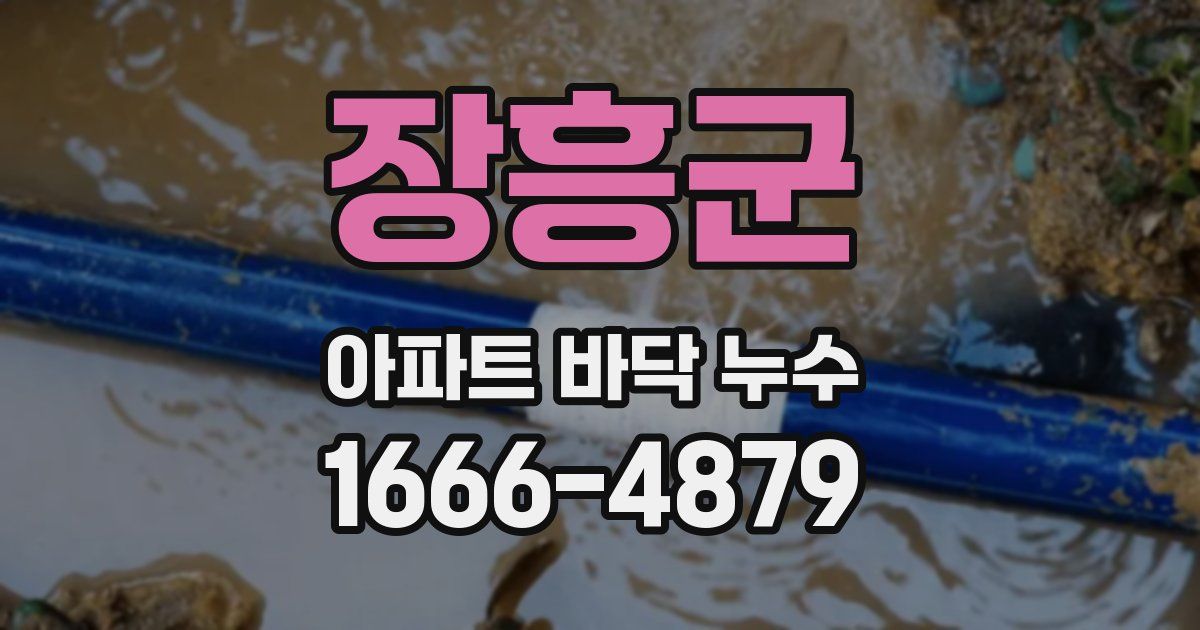 장흥군 아파트 바닥 누수