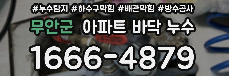 무안군 아파트 바닥 누수