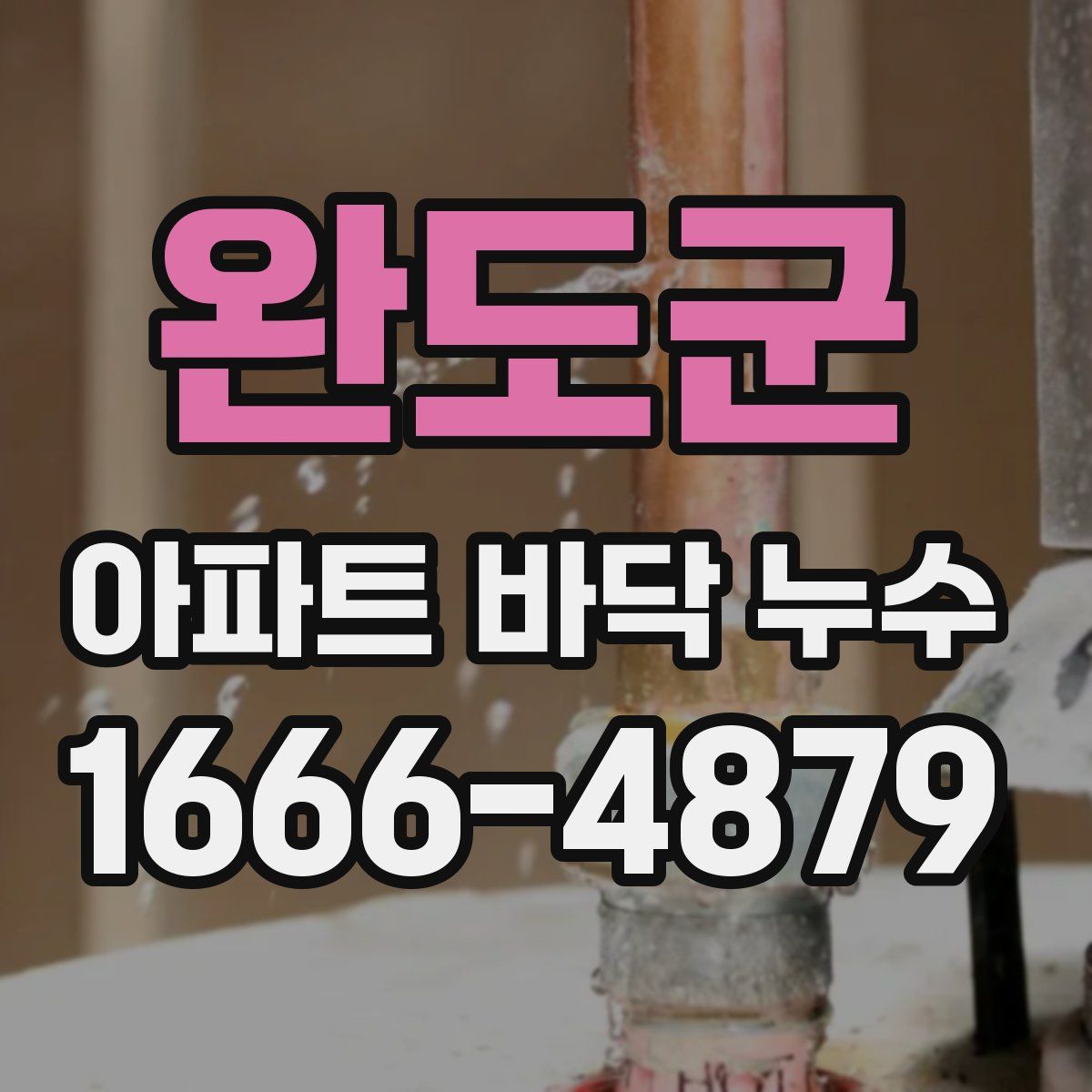 완도군 아파트 바닥 누수
