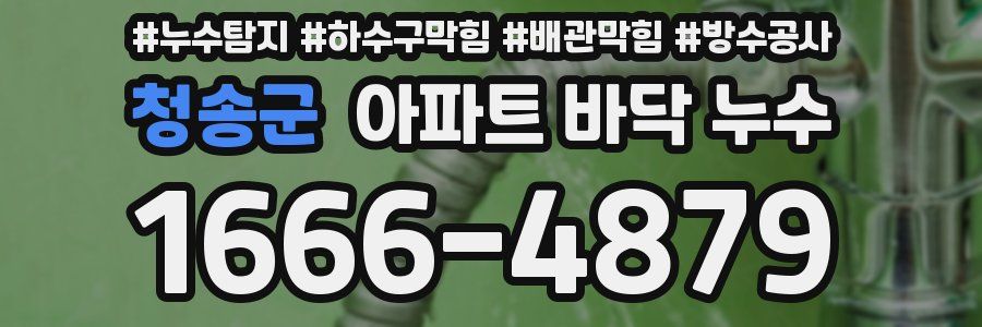 청송군 아파트 바닥 누수
