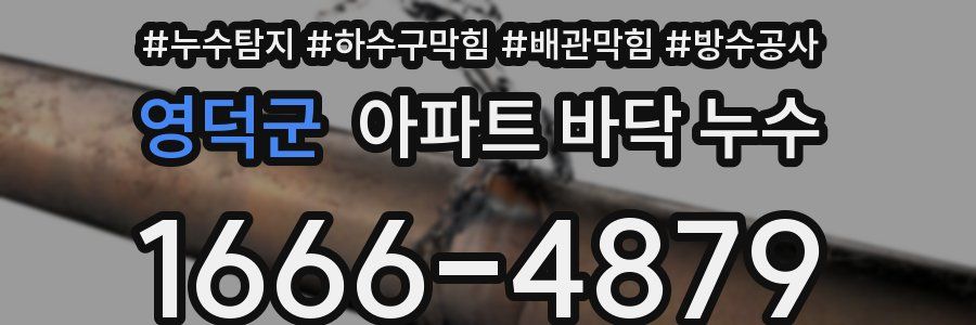 영덕군 아파트 바닥 누수