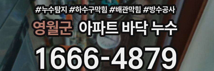영월군 아파트 바닥 누수