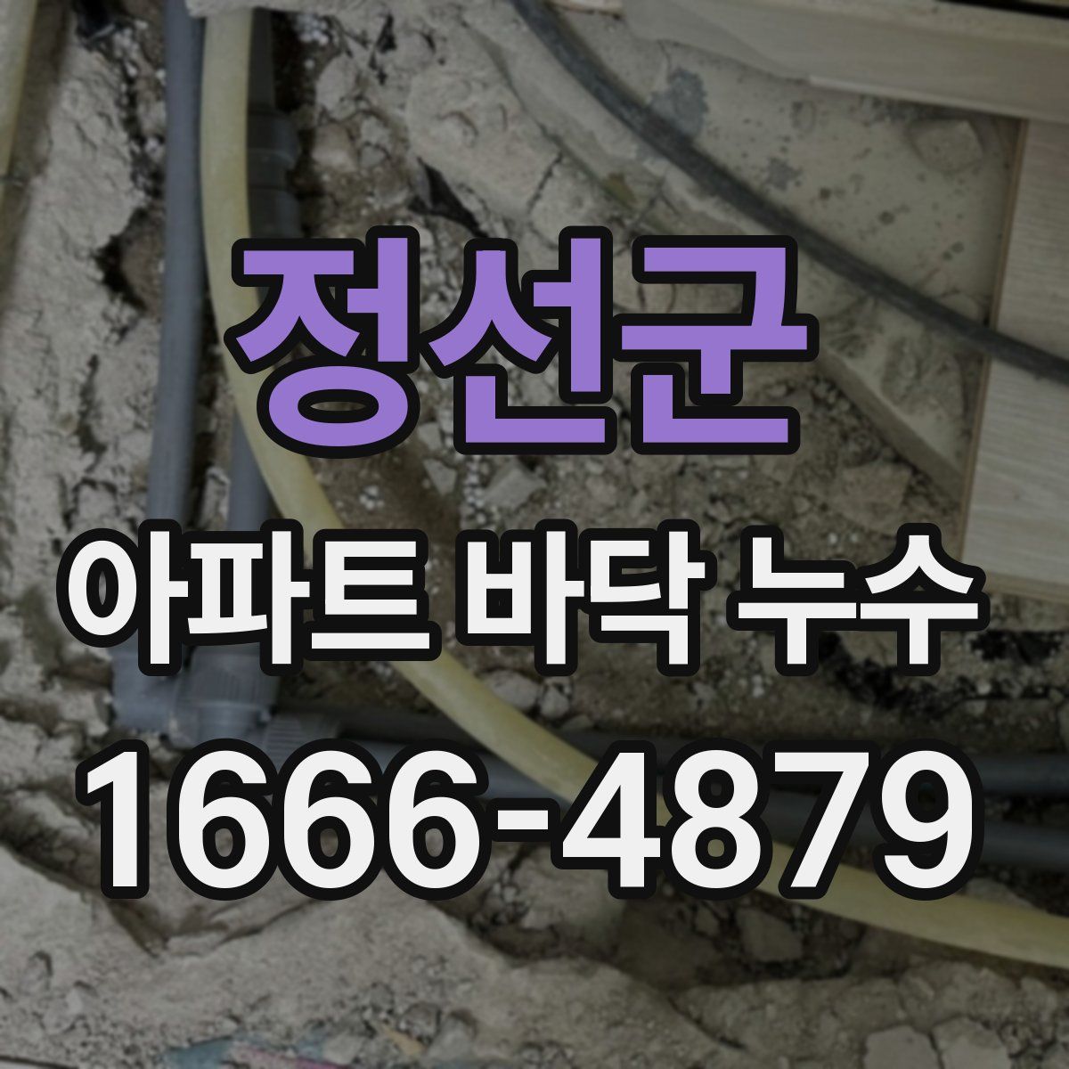 정선군 아파트 바닥 누수