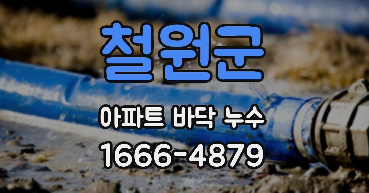 철원군 아파트 바닥 누수