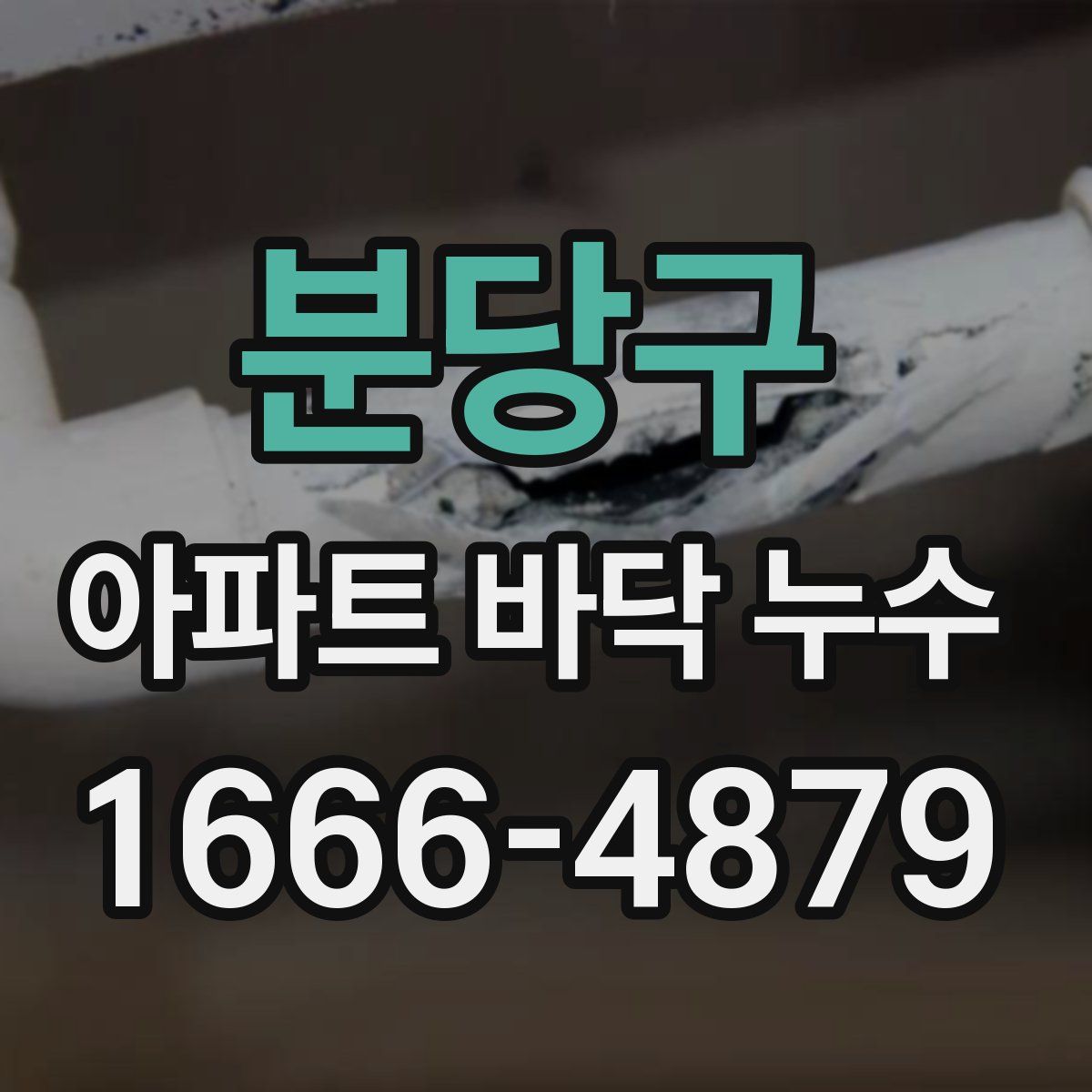 분당구 아파트 바닥 누수
