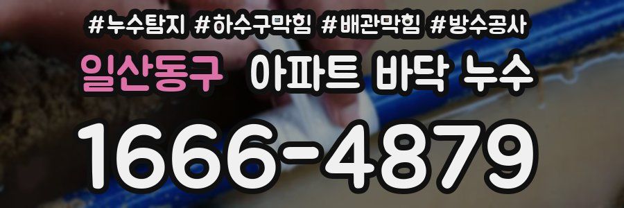 일산동구 아파트 바닥 누수
