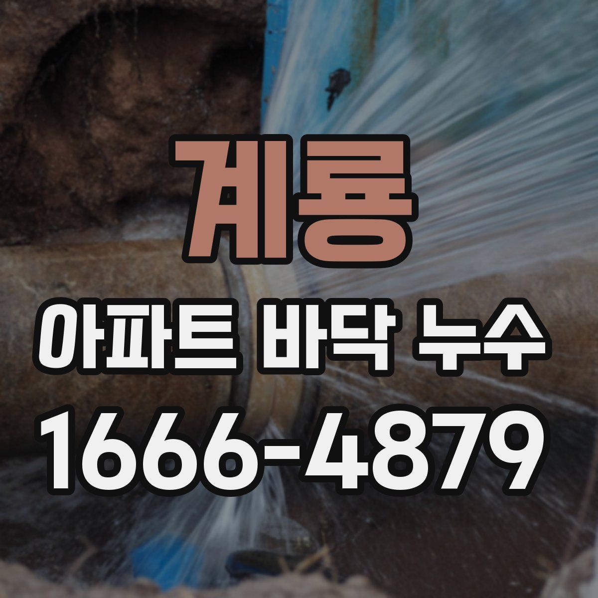 계룡 아파트 바닥 누수
