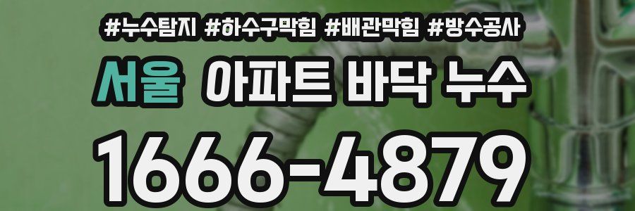 서울 아파트 바닥 누수