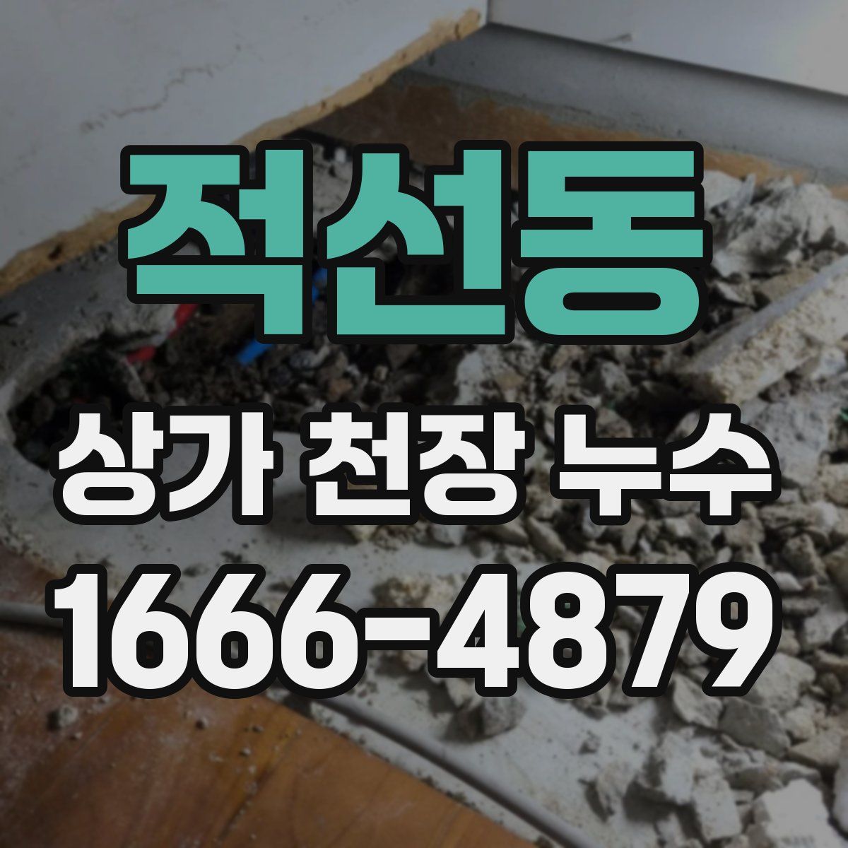 적선동 상가 천장 누수