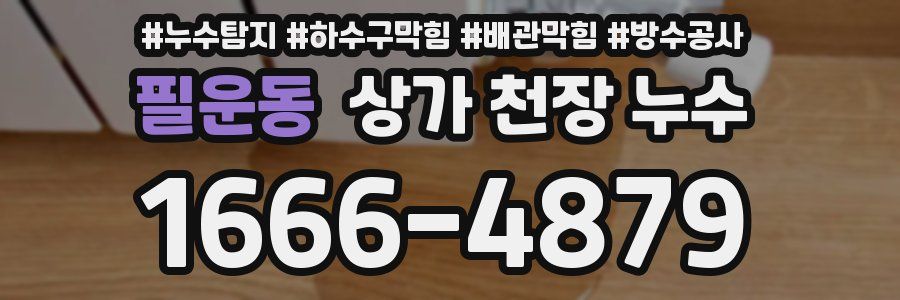 필운동 상가 천장 누수