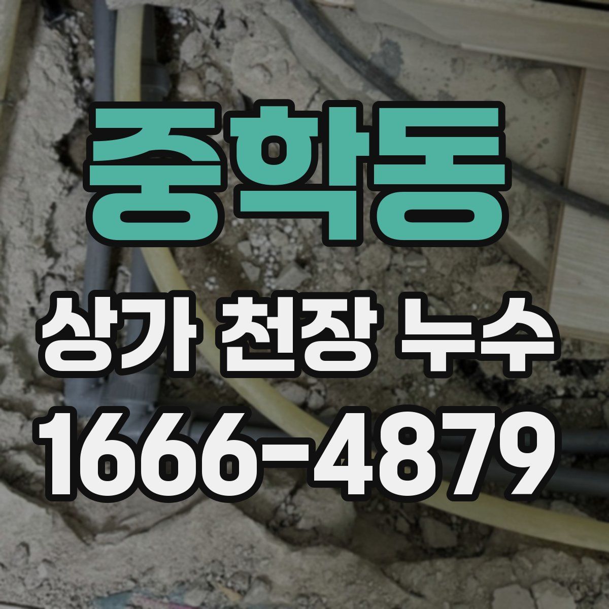 중학동 상가 천장 누수