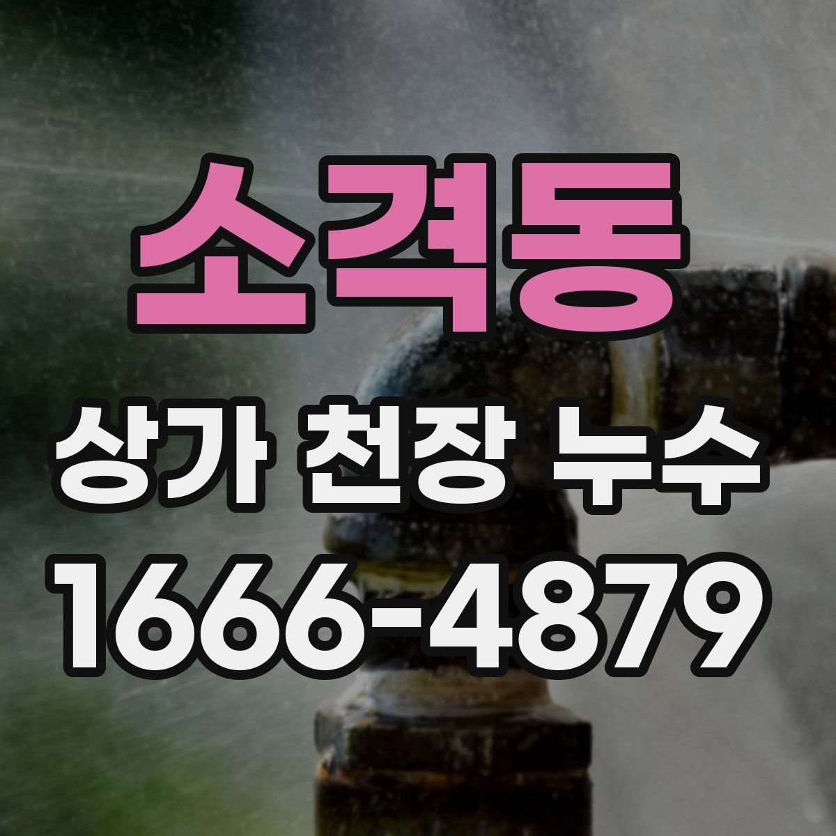 소격동 상가 천장 누수
