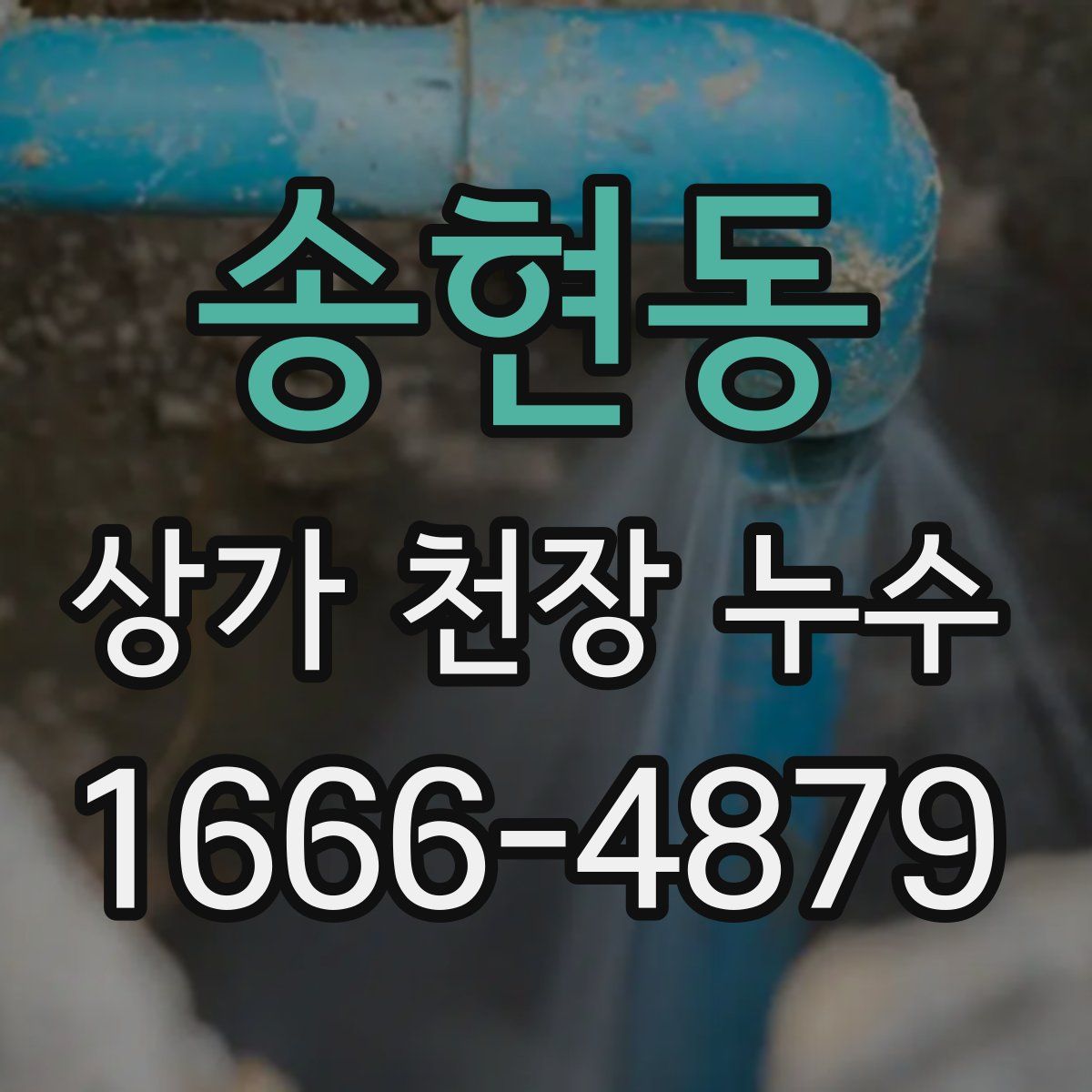 송현동 상가 천장 누수