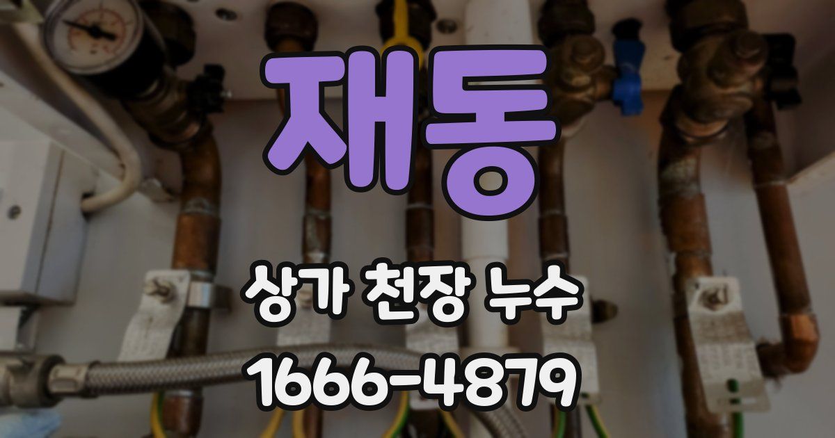 재동 상가 천장 누수