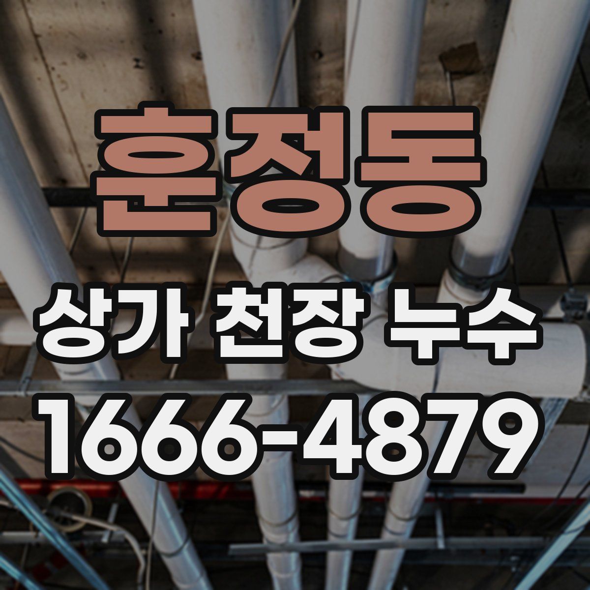 훈정동 상가 천장 누수