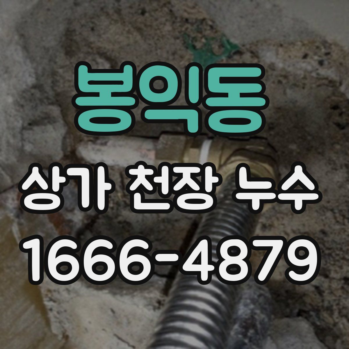 봉익동 상가 천장 누수