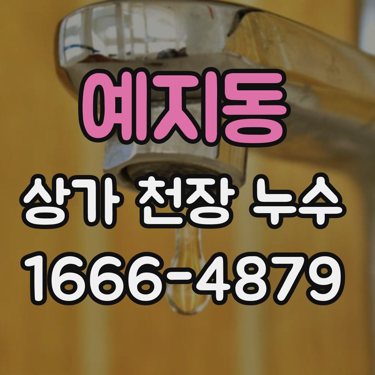 예지동 상가 천장 누수