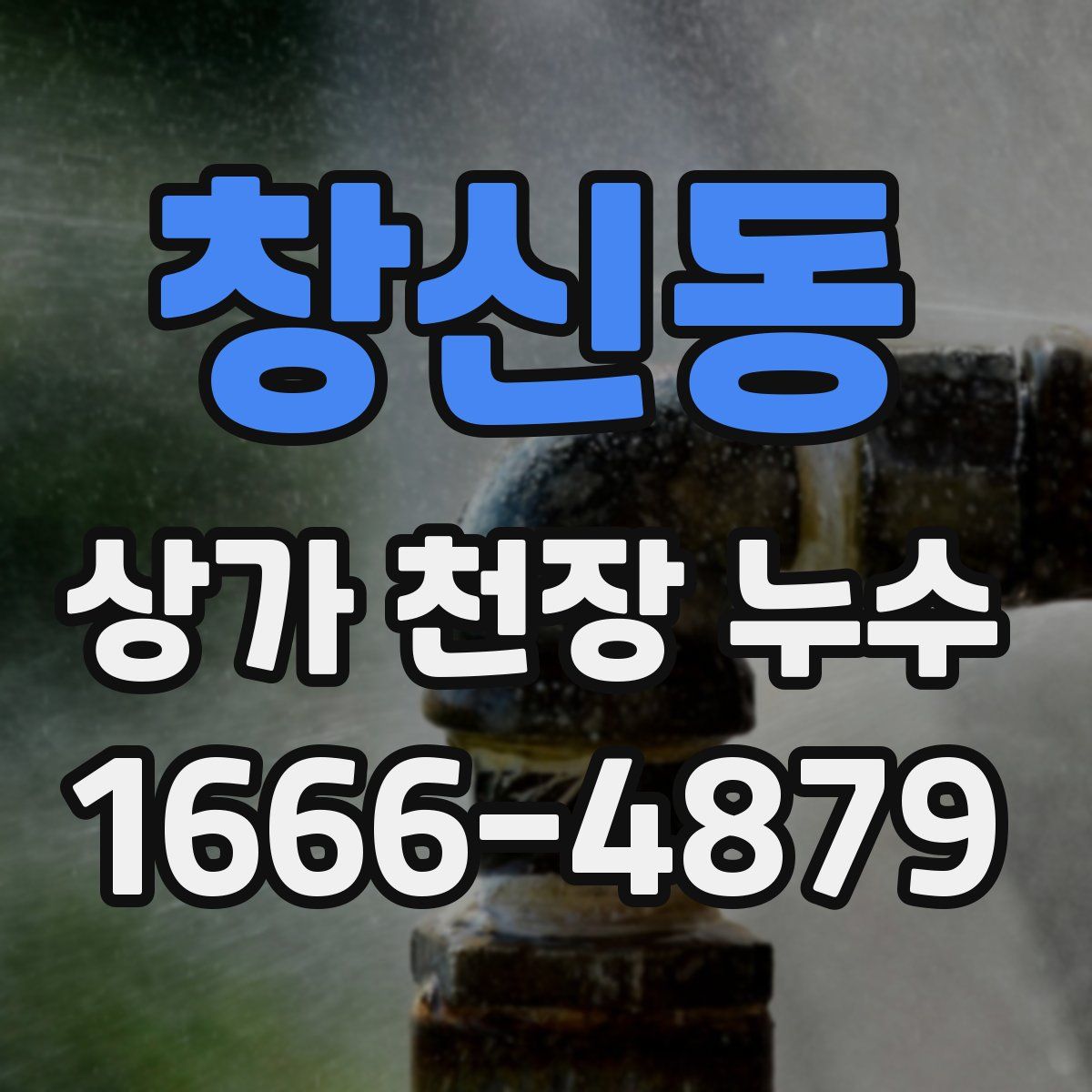 창신동 상가 천장 누수