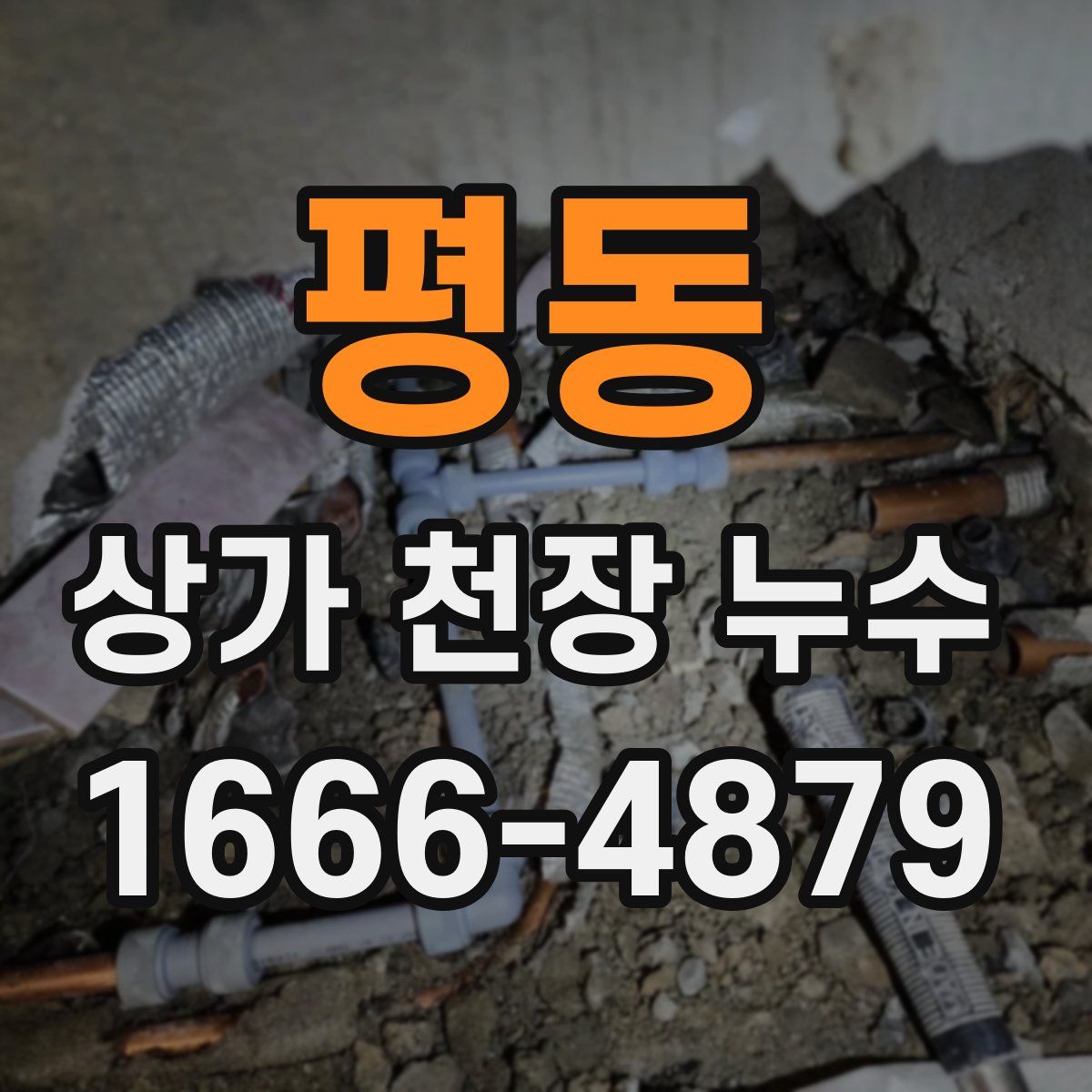 평동 상가 천장 누수