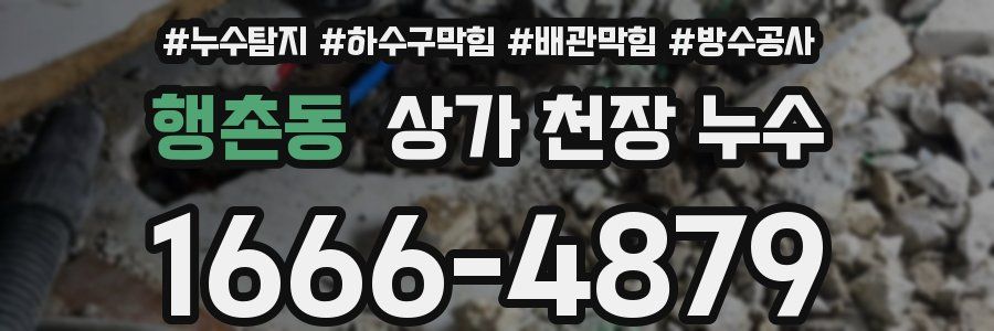 행촌동 상가 천장 누수
