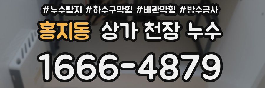 홍지동 상가 천장 누수