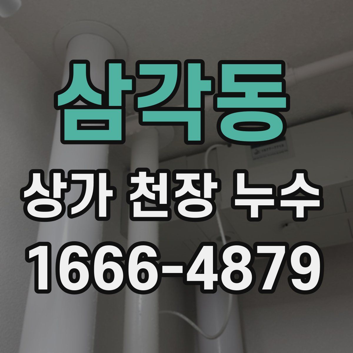 삼각동 상가 천장 누수
