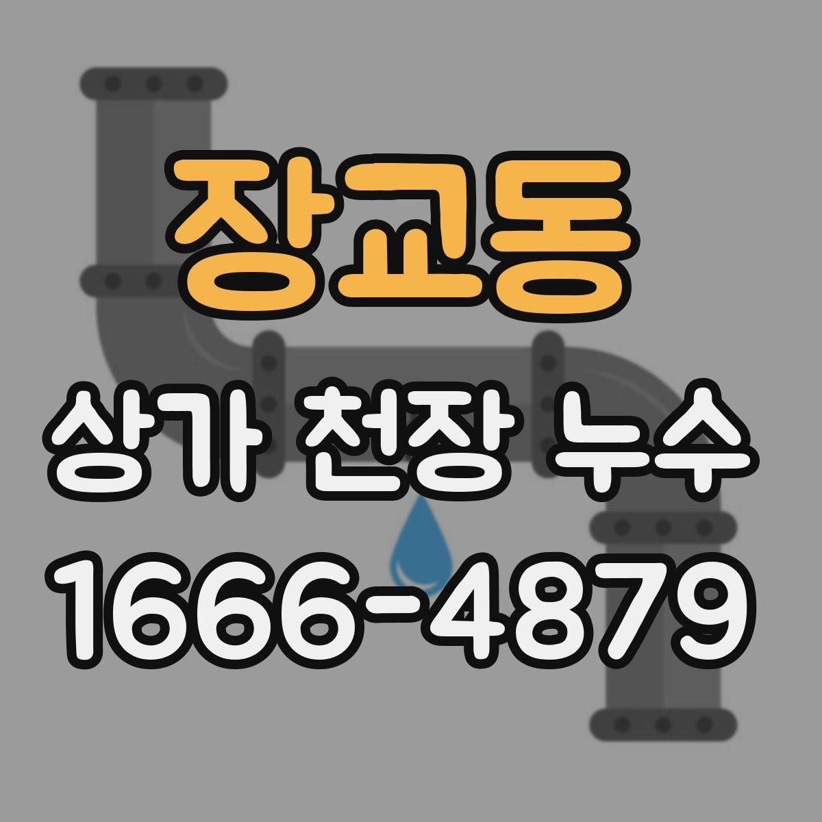 장교동 상가 천장 누수