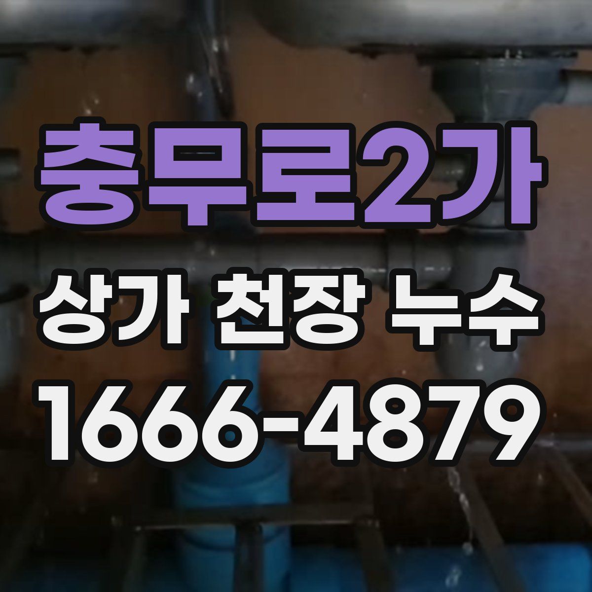 충무로2가 상가 천장 누수