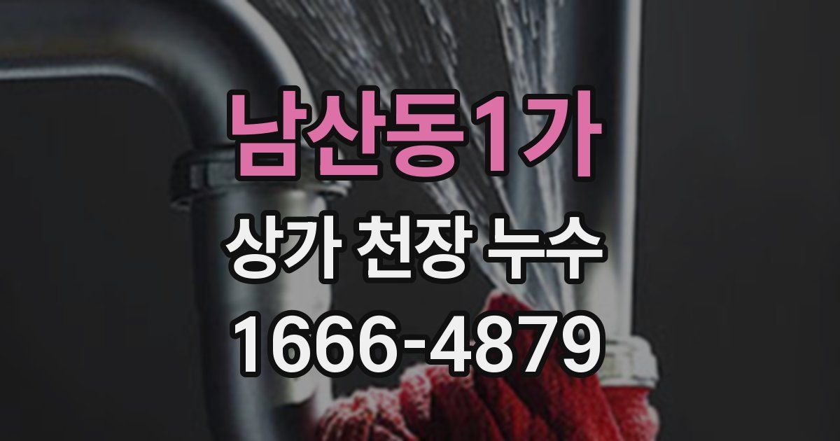 남산동1가 상가 천장 누수