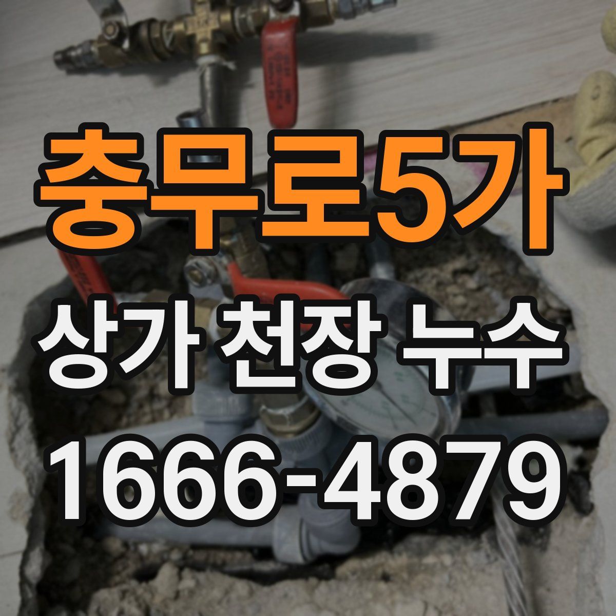 충무로5가 상가 천장 누수