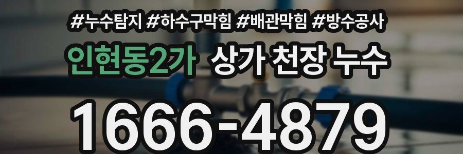 인현동2가 상가 천장 누수