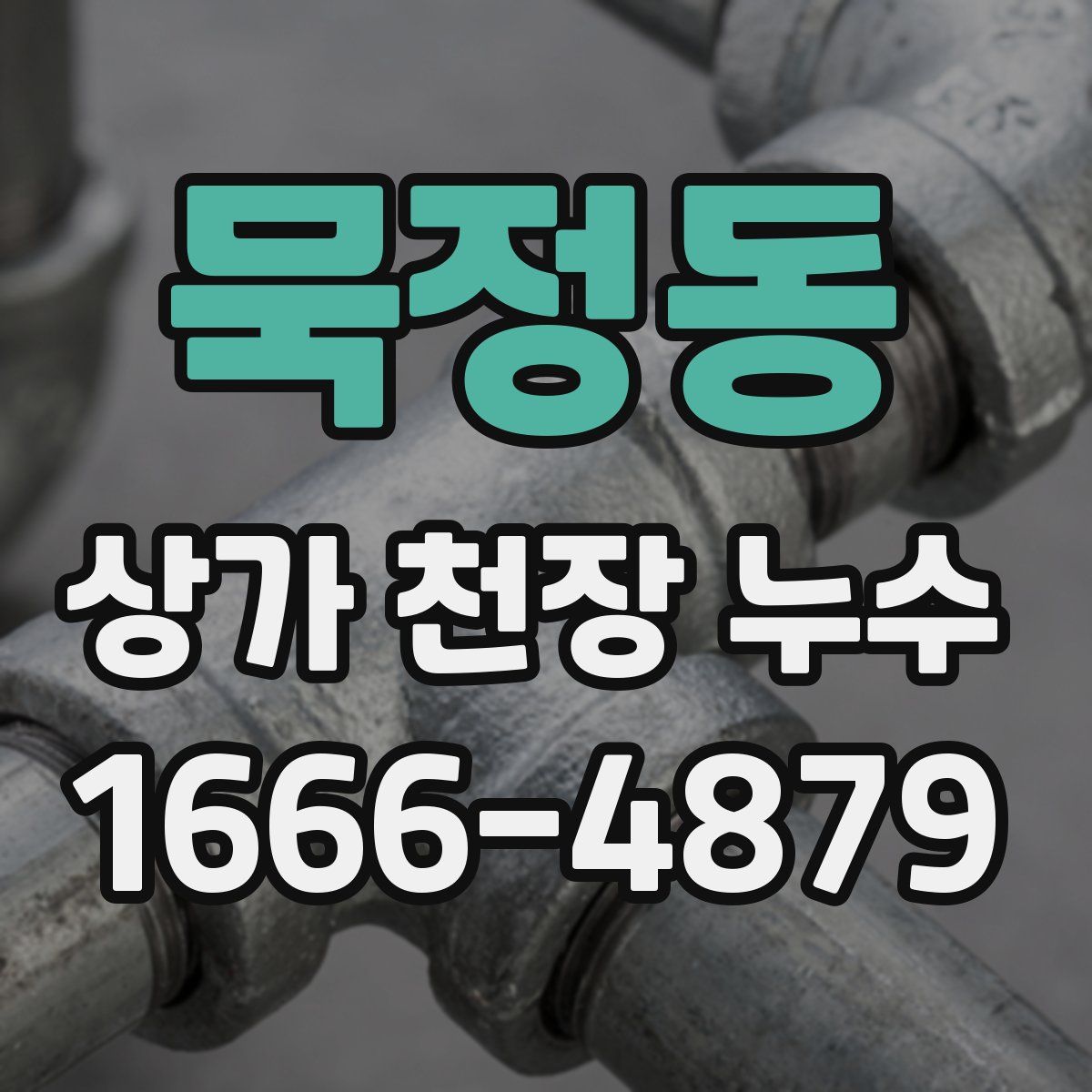 묵정동 상가 천장 누수