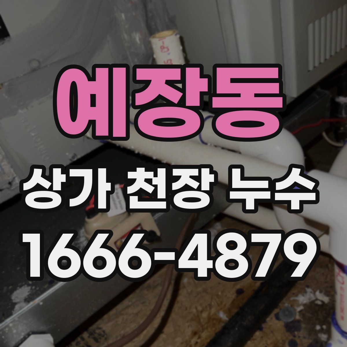 예장동 상가 천장 누수