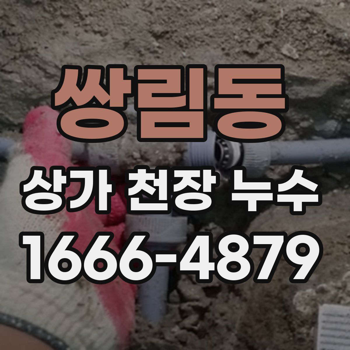 쌍림동 상가 천장 누수