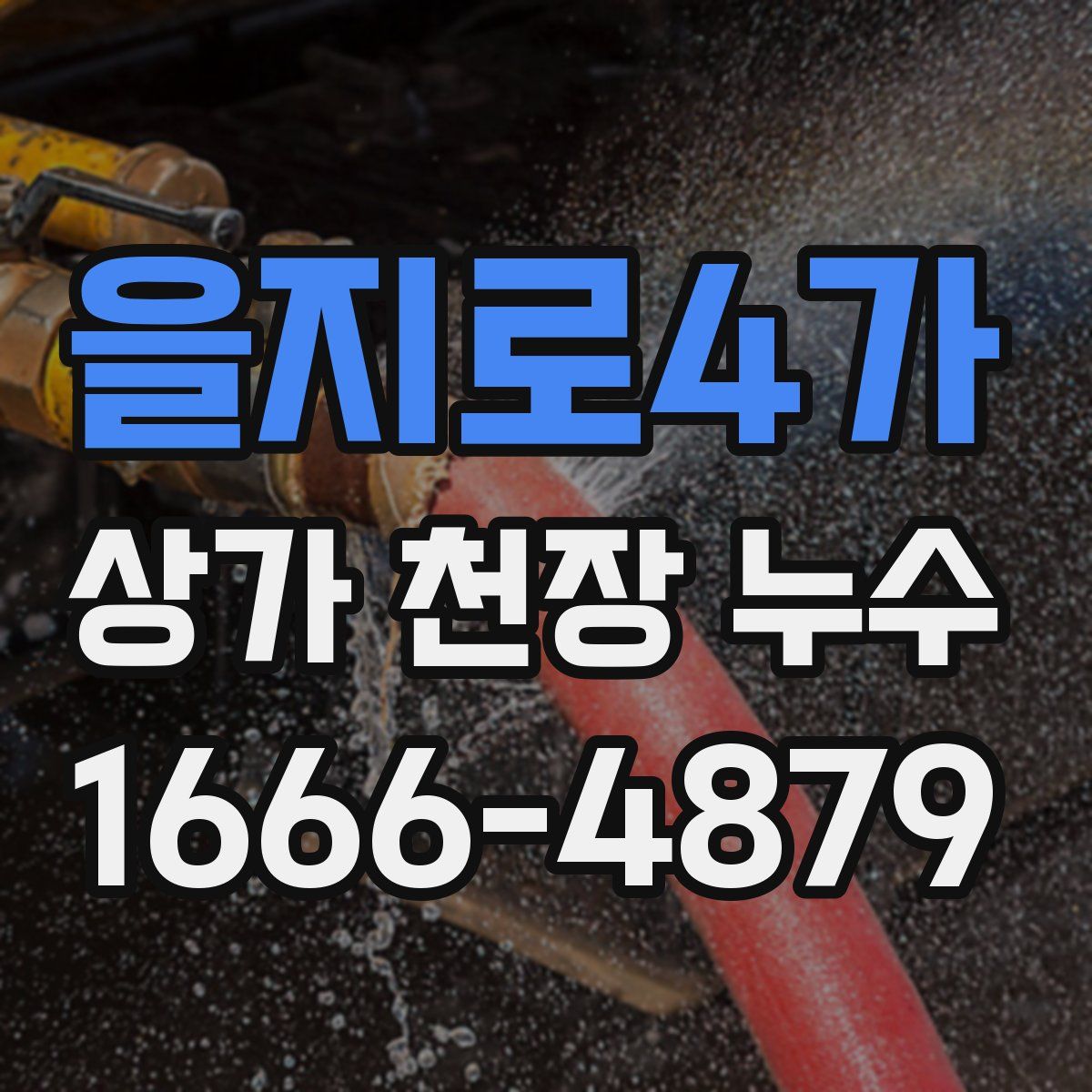 을지로4가 상가 천장 누수