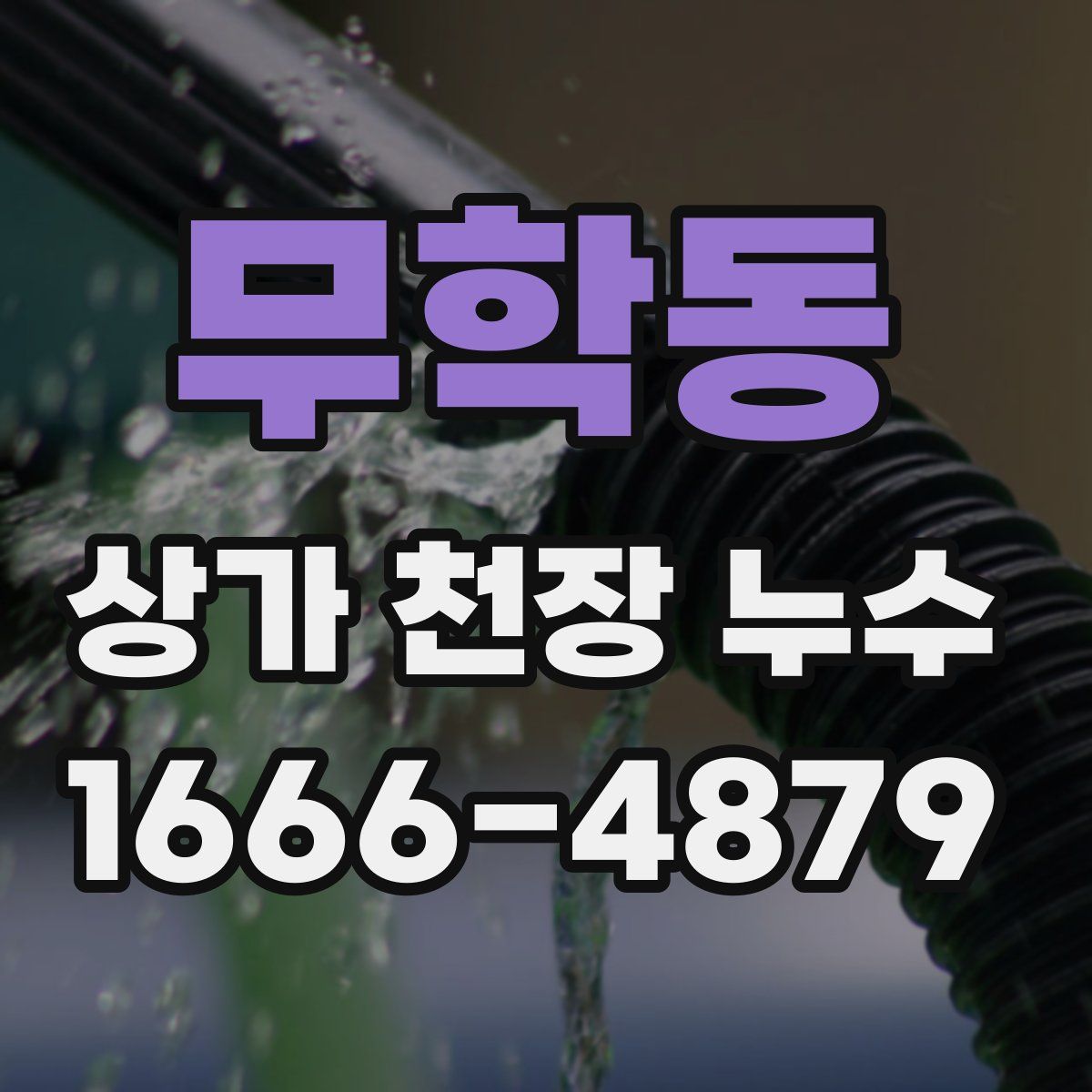 무학동 상가 천장 누수
