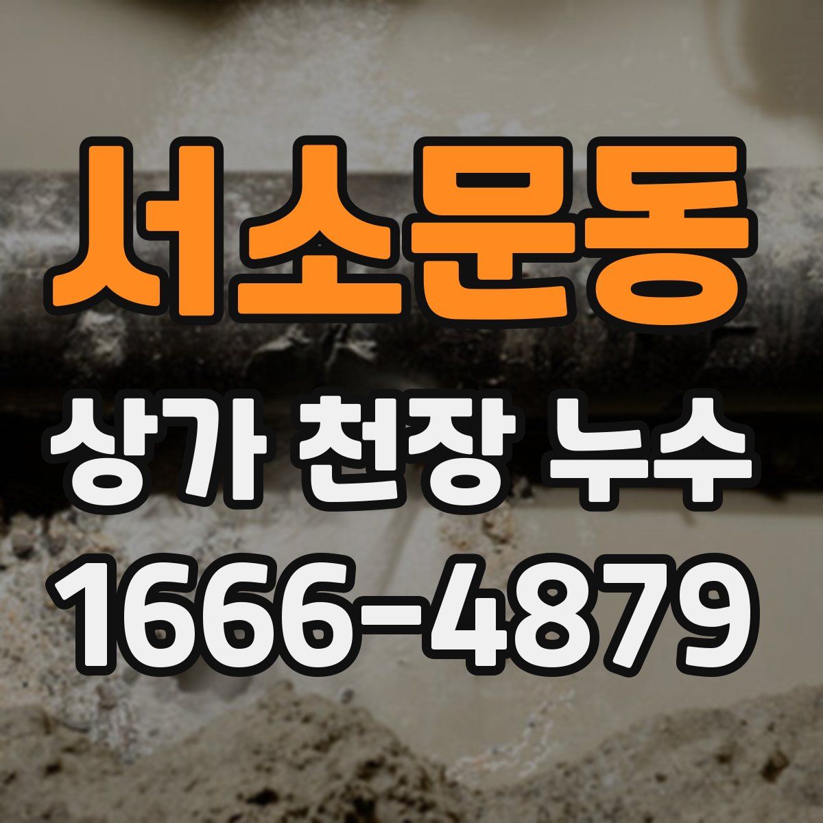 서소문동 상가 천장 누수