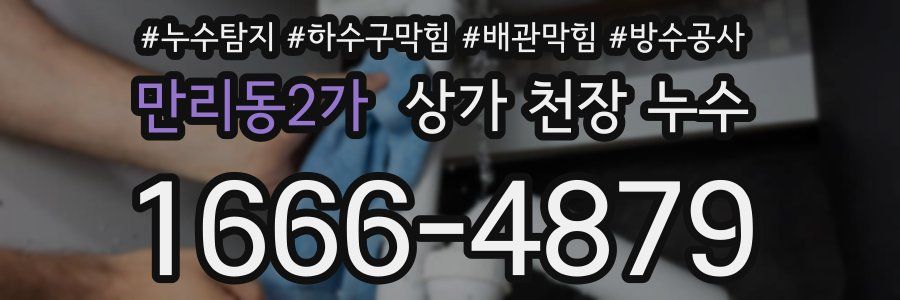 만리동2가 상가 천장 누수