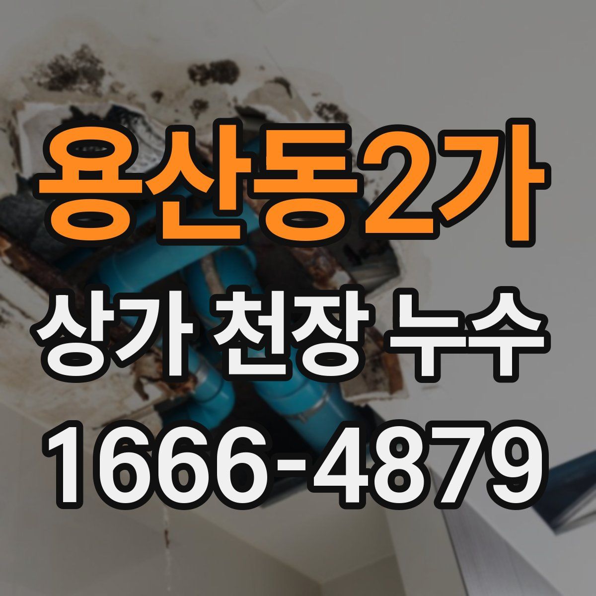 용산동2가 상가 천장 누수