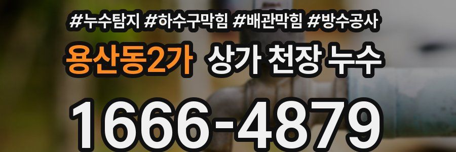용산동2가 상가 천장 누수
