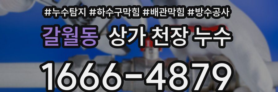 갈월동 상가 천장 누수
