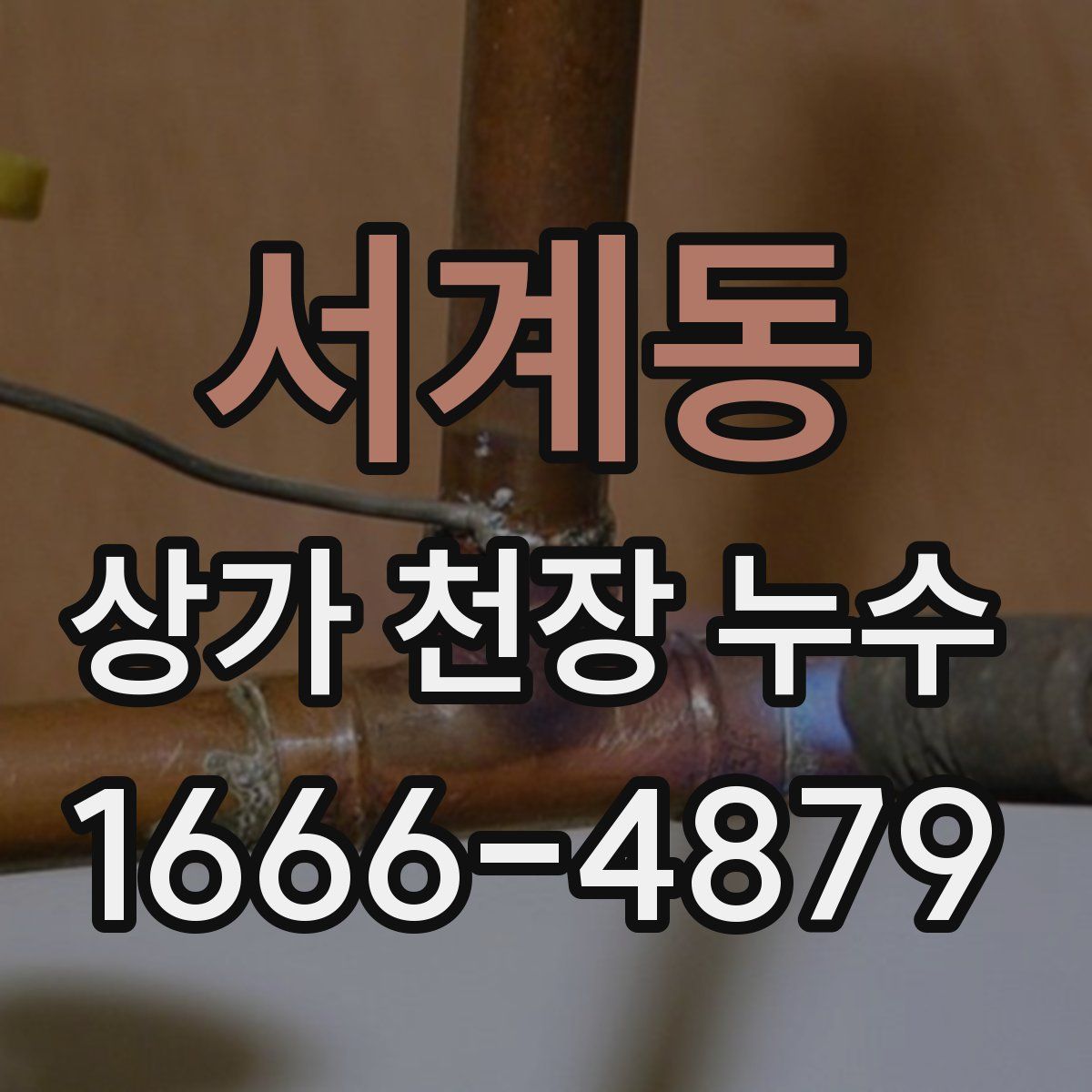 서계동 상가 천장 누수
