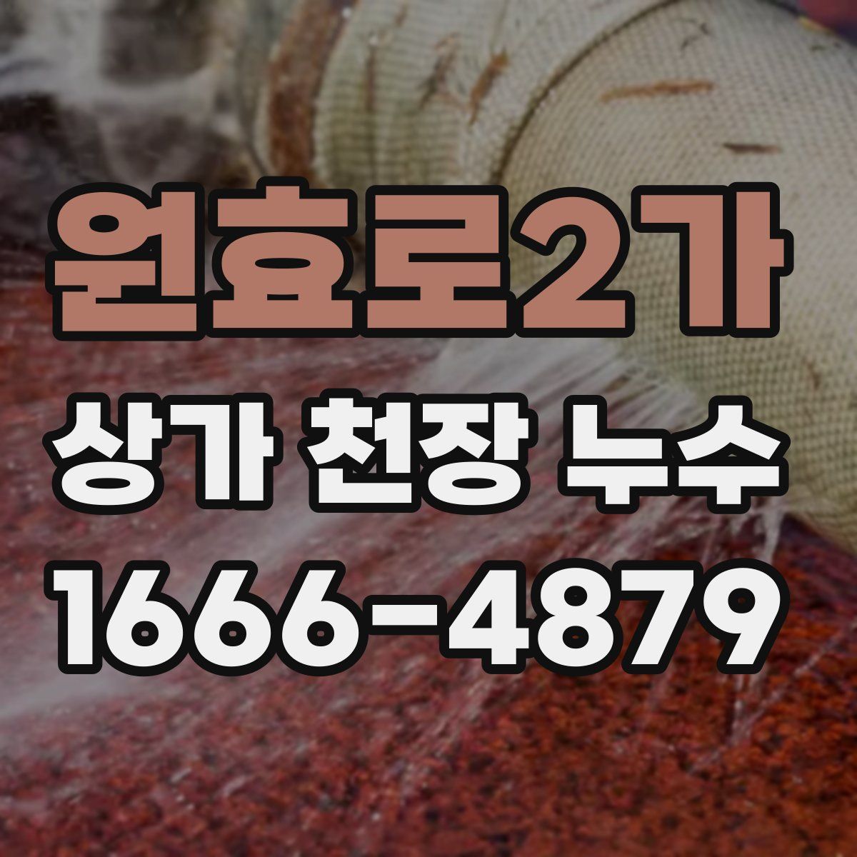 원효로2가 상가 천장 누수