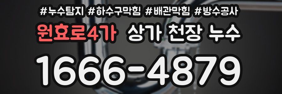 원효로4가 상가 천장 누수