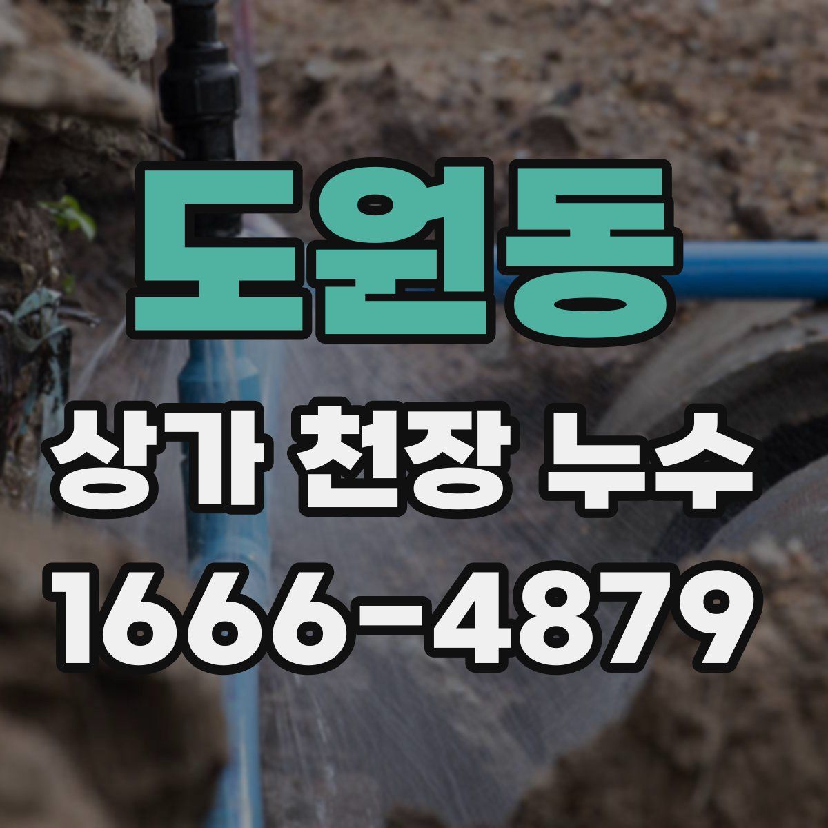 도원동 상가 천장 누수