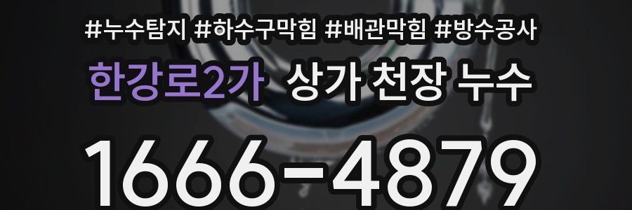 한강로2가 상가 천장 누수